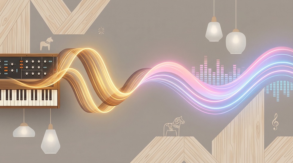 old synth soundwave turn into something modern